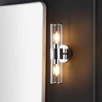 Quinn 15.5" Mid-Century Modern Iron/Acrylic LED Sconce - JONATHAN Y